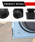 Heavy Duty Rubber Car Door Slam Stoppers And Buffer Pads Set Of 10 showing different rubber stopper designs for vehicle protection.