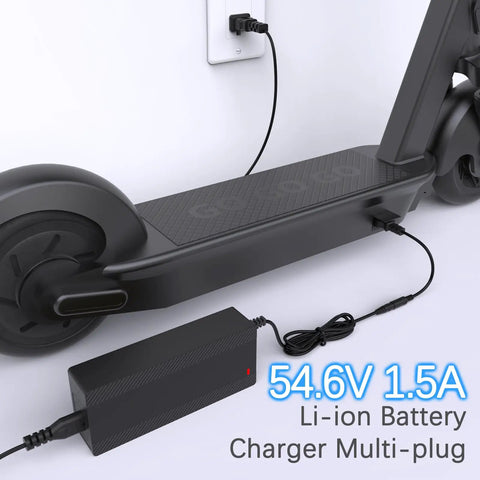 54.6V 1.5A Universal Electric Bike Charger Must-Have 7 In 1 Fast Charge Replacement For Razor Gotrax Xiaomi Ninebot Hoverboard And E-Bike ETL Certified Safe Charge