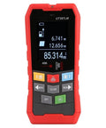 Top Tier Badass Wall Scanner And Metal Detector Stud Finder With Ac Voltage Live Cable Depth Detection Waterproof Probe Rock Solid Multi Functional Tool Built Like A Tank for handyman crews and homeowners, red device with display.