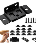 Heavy Duty Furniture Joint Brackets Quick Fitting No Fuss Easy Install For Tables Chairs Drawers And Cabinets Black 16PCS Durable