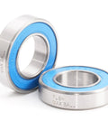 Cartridge Bearings 15x28x7mm Set For Bikes With Blue Chrome Steel Sealed Grease Full Balls 6902 Style Heavy Duty Hubs Pivot Replacement No Retainer Durable Bearing Kit 4 Pieces, two blue sealed bearings