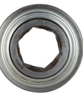Top Shelf Heavy Duty Agriculture Replacement Bearing With One Point Two Five Inch Hex Bore Made For John Deere Jd9420 And Fafnir 207Krrb17 Tractor Parts Built Different For Dead Simple Field Ops, showing hex bore and metal construction.