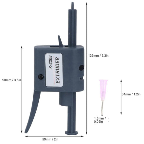 Efficient Solder Paste Extruder Flux Dispenser Kit With 0.8mm And 1.3mm Nozzles For Easy Electronics Soldering Flux Pen