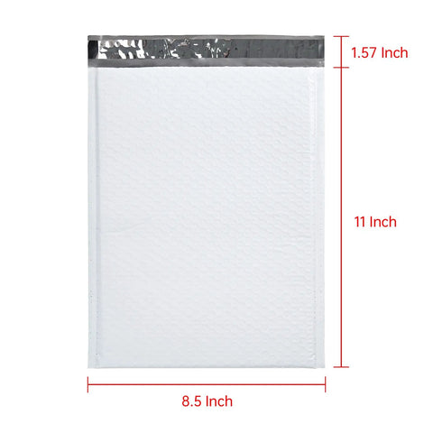 8.5 By 11 Inch Bubble Lined Poly Mailers For Shipping And Packing Built To Last With Tear Resistant And Water Resistant Design