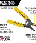 Compact Lightweight Wire Stripper And Cutter For Stranded And Solid Wires 10 To 20 AWG, black-oxide finish, USA made