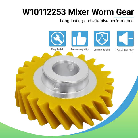 Two Pack Mixer Worm Gear Replacement For Stand Mixers Fits Most Top Brand Models Heavy Duty Pro Grade Durable Gear Set Replaces 4162897 4169830 AP4295669 WPW10112253 PS11748374 4161531