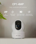 2K Plus Indoor Security Camera with 360 Degree Coverage, 4MP Night Vision, Auto Motion Tracking displayed