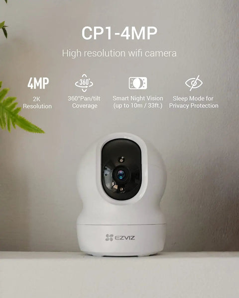 2K Plus Indoor Security Camera with 360 Degree Coverage, 4MP Night Vision, Auto Motion Tracking displayed