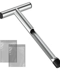 12 Inch Stainless Steel Soil Sampler Probe With T Style Handle for Deep Soil Sampling in Lawn Garden Farm and Plant Care