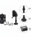Adjustable Cabinet Feet For Uneven Floors Heavy Duty Cold Rolled Steel Wardrobe Supports With Wrench And Screws Set Of Four