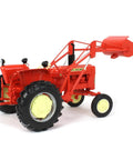 Allis Chalmers D Fifteen Tractor With Front Loader One Sixteenth Scale Die Cast Model Poseable Front Wheels Open Station