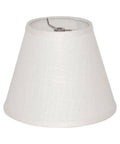 White Barrel Lamp Shade For Table And Floor Lamps Small 6x10x7.5 Inch Fabric Cloth Spider Fitter Replacement For Cozy Glow