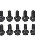 Hardcore Carbon Steel Button Head Hex Flange Bolts For Cutting Machines And Precision Instruments in a set of ten with deep threads