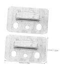 100 Piece Rugged Stainless Steel Gusset Plates Heavy Duty Wall Panel Clamps Polished Edge Furniture Brackets For Drywall Mounts Wood Paneling And No Sweat DIY Home Builds, 4.4cm by 3.1cm.
