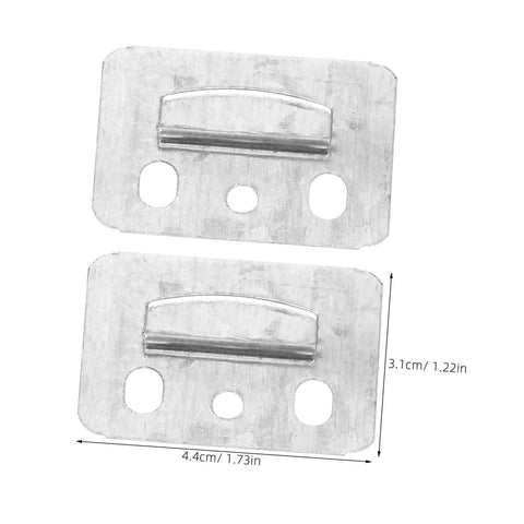 100 Piece Rugged Stainless Steel Gusset Plates Heavy Duty Wall Panel Clamps Polished Edge Furniture Brackets For Drywall Mounts Wood Paneling And No Sweat DIY Home Builds, 4.4cm by 3.1cm.