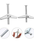 20 Piece M5 M6 Toggle Bolts And Wing Nut Kit with thread screws for drywall anchors, shown with expanded wings and close-up details.