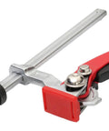 Close-up of Rugged Woodworking Clamp For Workbench Dog Hole And Versatile Table Vise showing 16mm steel construction and grip