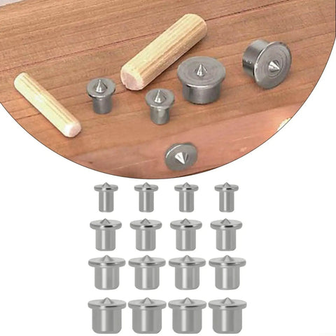 Pro Grade Heavy Duty Dowel Center Pin Set Steel Woodworking Markers for Spot On Drill Alignment in Cabinets and Closets DIY