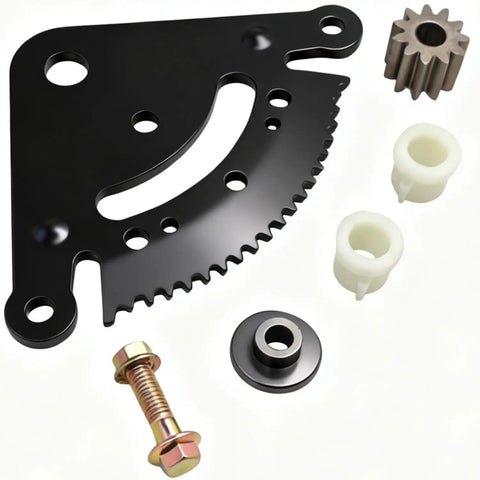 Lawn Mower Steering Sector Gear Kit Swap In With Sector Plate GX21924BLE And Pinion Gears GX20053 GX20054 GX21994 For Tractors
