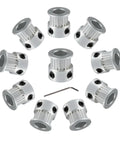 Pack of 10 GT2 Timing Pulley 20 Teeth 8mm Bore for 6mm Belt and mounting screw for 3D Printers and CNC Machines