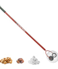 Back Saving Nut Gatherer Roller For Pecans Hickory Nuts Golf Balls And More Yard Picker Upper With Durable Steel Cage Ergonomic Handle