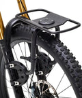 Spider Front Rack And Pannier Receiver For MTB And EMTB, Quick Release Front Cargo System with attachment on bike fork.