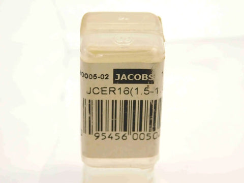 Brand New Jacobs Er16 Collet Chuck For Precision Machining 80005-02 packaging with barcode and technical details.