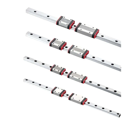 Premium Miniature Linear Rail Guide Carriage Kit With MGN9 MGN12 H Options In Lengths From 100mm To 800mm For Smooth CNC And 3D Printer Builds That Slap., aluminum linear rail carriage kit with red bearings for CNC and 3D printer motion
