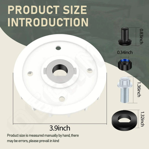 Product size details for Dual Blade Mower Blade Replacement Kit With Nuts Bolts Washers For 21 Inch EGO Power Plus Mowers