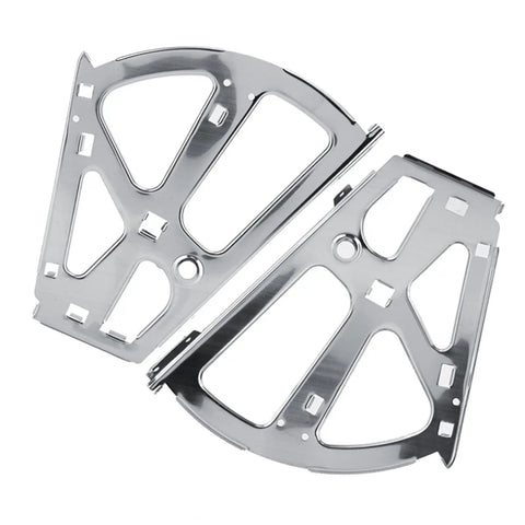 Stainless Steel Shoes Cabinet Hinges Set, 2 pcs replacement fittings for 1-3 layer shoe drawer cabinet, clear finish