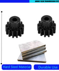Beefed-Up 2 Pack 13-Tooth Hardened Steel Pinion Gear 32 Pitch 3mm Shaft Heavy-Duty Upgrade for RC Trucks CNC Machined