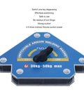 Super Durable Zohisin Welding Magnet With 30 To 50 Kilo Suction Power arrow shape swivel lock for metal clamping.