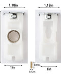 Fridge Door Handle Support Kit For Freezer Door Replacement Fits Popular Refrigerator Models Like RFG237AARS, two support pieces, screw, measurements