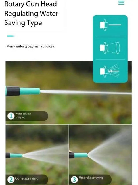 Rotary Gun Head Regulating Water Saving Type with multiple spray options for efficient watering tasks.