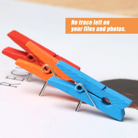 110 Piece Colorful Wooden Push Pin Tacks Featuring Spring Loaded Studs Keep Pics Flawless On Corkboards Bad Boys Stack For Office Vibes Home Crafts Sick Gallery Wall Setup with blue and red clips