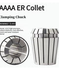 Premium One Piece Er High Precision Spring Collet For Engraving Machine Spindle with detailed view of clamping chuck design.