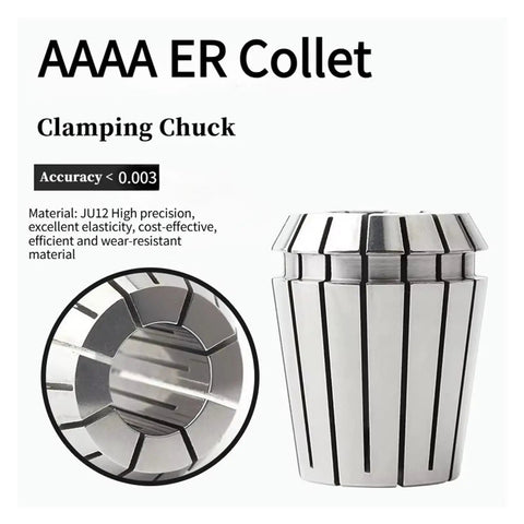 Premium One Piece Er High Precision Spring Collet For Engraving Machine Spindle with detailed view of clamping chuck design.