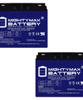 Heavy Duty 12V 22Ah Gel Battery For Electric Scooters And Stand N Ride Mobility Devices Rechargeable Maintenance Free Deep Cycle Cell Two Pack