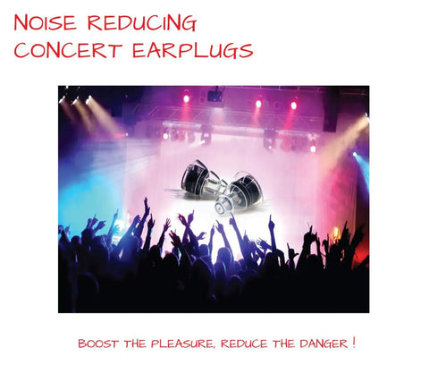 High Fidelity Concert Ear Plugs Reusable Noise Reduction Set With Two Sizes Included NRR 19dB For Rave Live Music Festivals