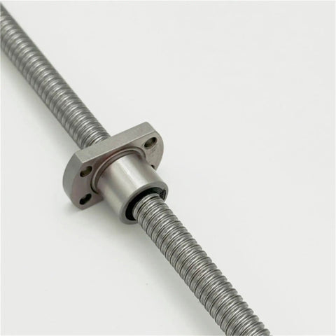 Miniature Ball Screw SFK0802 with Ball Nut for 3D Printer, smooth low friction linear motion, heat treated steel, precision detail