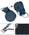 Left And Right Wheel Replacement Kit For L40 Ultra, L40s Ultra, And L40s Pro Ultra Robot Vacuum, Two Piece Wheel Set, top view
