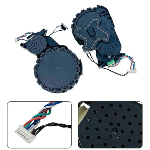 Left And Right Wheel Replacement Kit For L40 Ultra, L40s Ultra, And L40s Pro Ultra Robot Vacuum, Two Piece Wheel Set, top view
