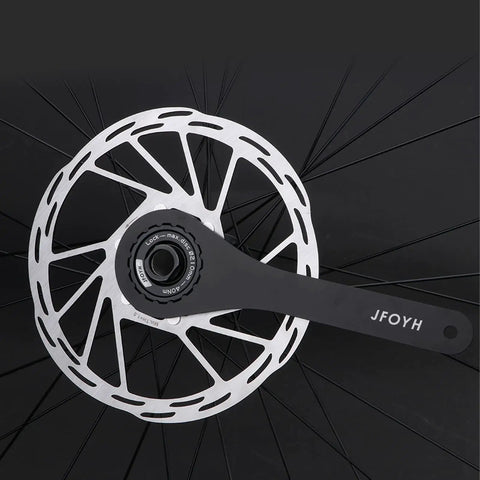 160mm Centerlock Disc Brake Rotor With Locking, 1.8mm Thickness, 2 Pack For Bikes, mounted for mountain and road riding