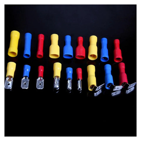 Top Shred 300 Piece Electrical Crimp Terminals Insulated Spade Wire Connectors Kits In Box Perfect For All Your DIY Wiring Jobs And Auto Repairs Without The Brand Name Bloat, assorted crimp connectors