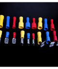 300 Pcs Insulated Spade Electrical Crimp Terminals Heavy Duty Connector Kit Box For Quick Wiring Repairs And DIY Projects Made To Last, colored spade terminals