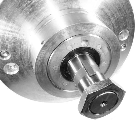 Lower Bearing Housing Assembly For Band Saw Replacement Part OEM A16360 Biro, metal shaft housing close-up