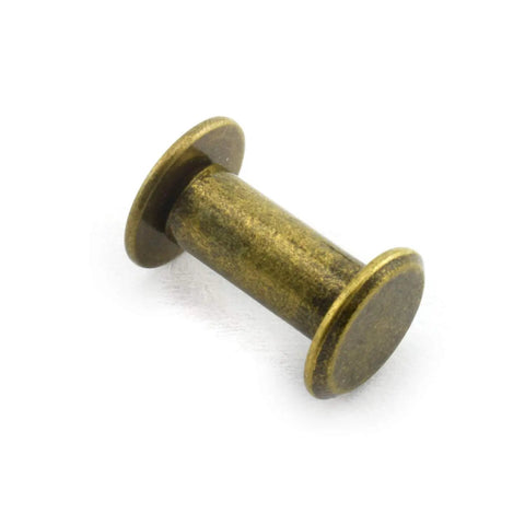 No Sweat Chicago Screws Featuring Phillips Drive Binding Rivets Copper Plated Carbon Steel Fasteners For Leathercraft And Diy Bookbinding Jobs Built Like Iron 5X10Mm Bronze Hardware 50 Pack