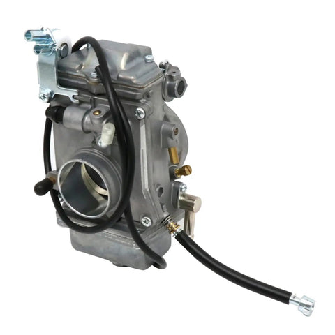 Side view of motorcycle carburetor with Idle Speed And Air Fuel Ratio Adjuster Screw HSR42 HSR45 HSR48 cable upgrade visible.