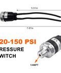 Lock Tight Air Pressure Switch For 120 To 150 Psi Automatic Compressor Cut Off Valve 1/4 NPT with wires connection