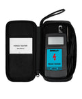 Electric Fence Voltage Tester And Fault Finder With Digital Display 0.3 kV To 9.9 kV Range 57 Inch Wire Lead Blue EM555 case